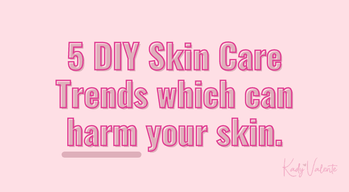 5 DIY Skin Care Trends